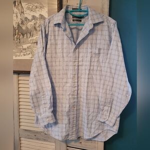 Daniel Cremieux Signature Collection Men's Blue Checkered Shirt